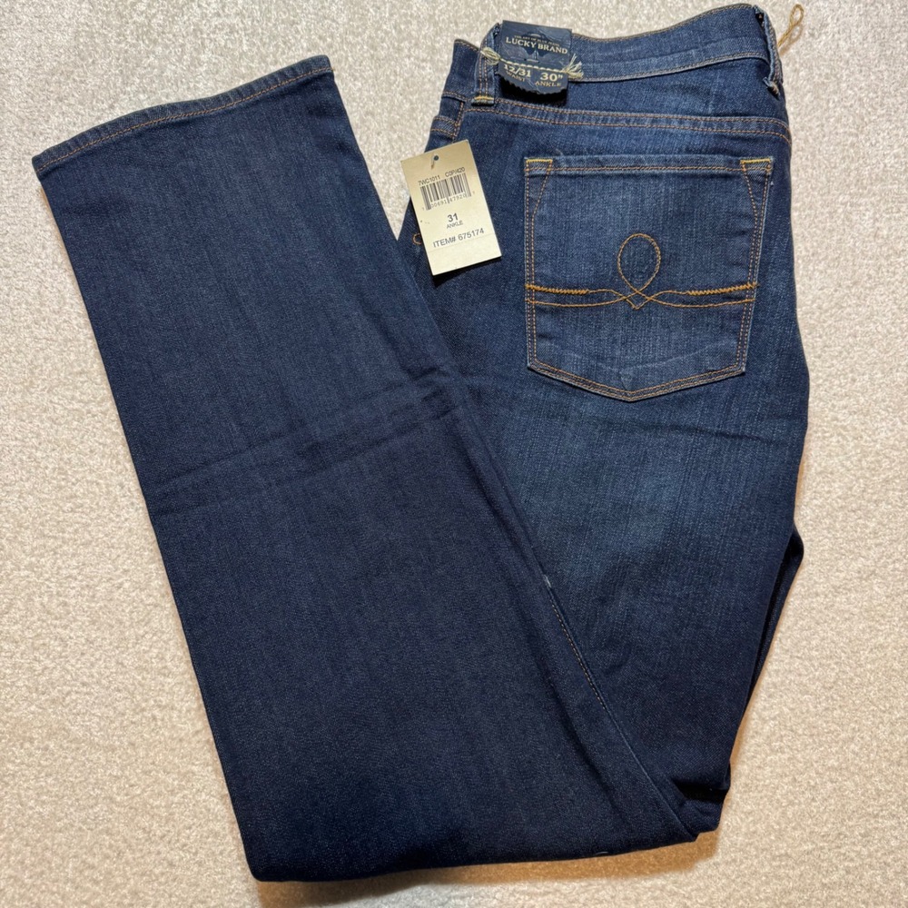 NWT Lucky Brand Sofia Straight Jeans Womens 12/31 Ankle Dark Wash Stretch